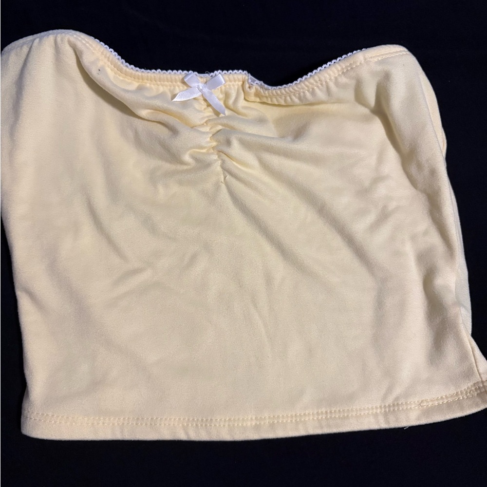 Cream Women's Crop Top